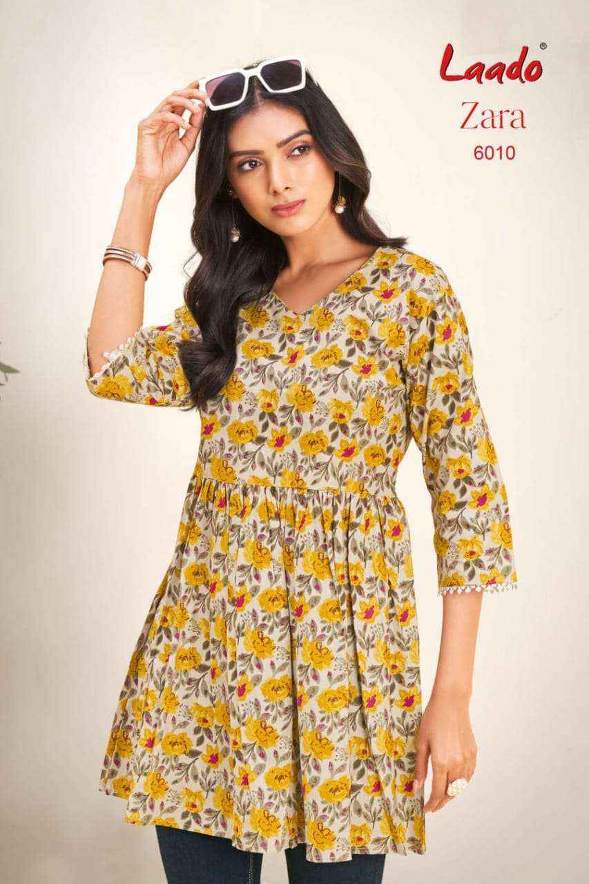 Laado Zara Vol 6 Cotton Kurti 12 pcs Catalogu