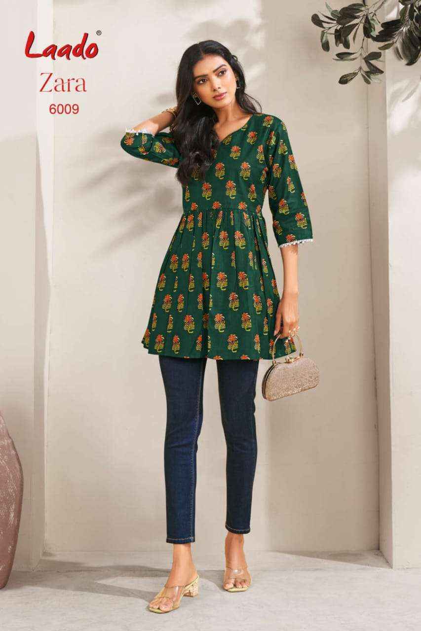 Laado Zara Vol 6 Cotton Kurti 12 pcs Catalogu