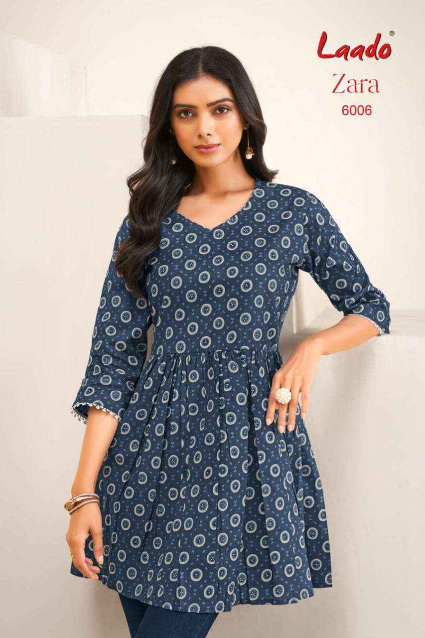 Laado Zara Vol 6 Cotton Kurti 12 pcs Catalogu