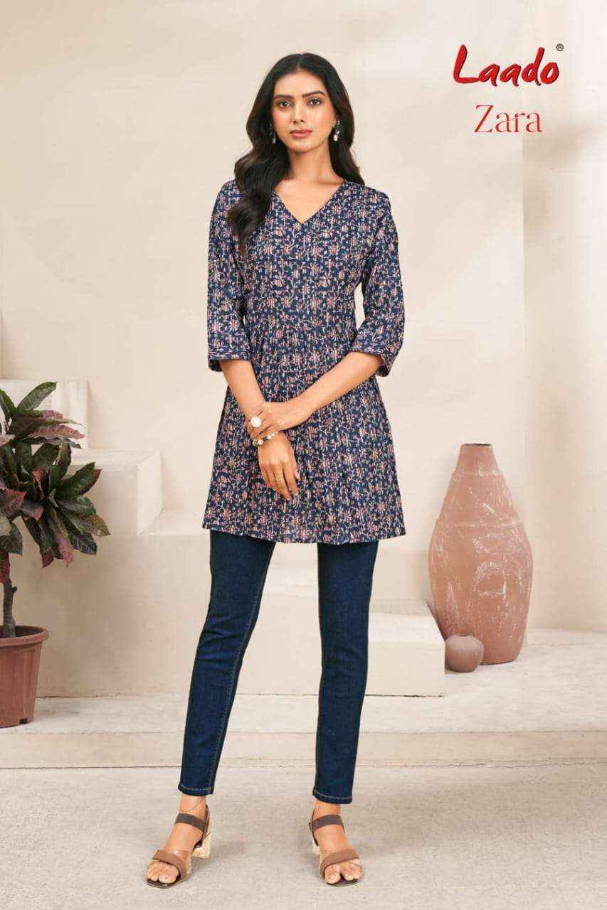 Laado Zara Vol 6 Cotton Kurti 12 pcs Catalogu