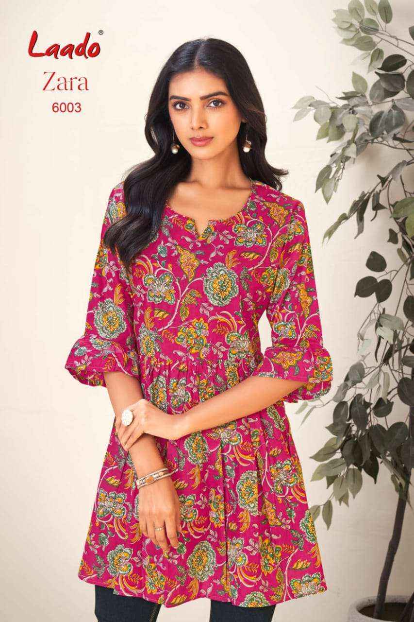 Laado Zara Vol 6 Cotton Kurti 12 pcs Catalogu