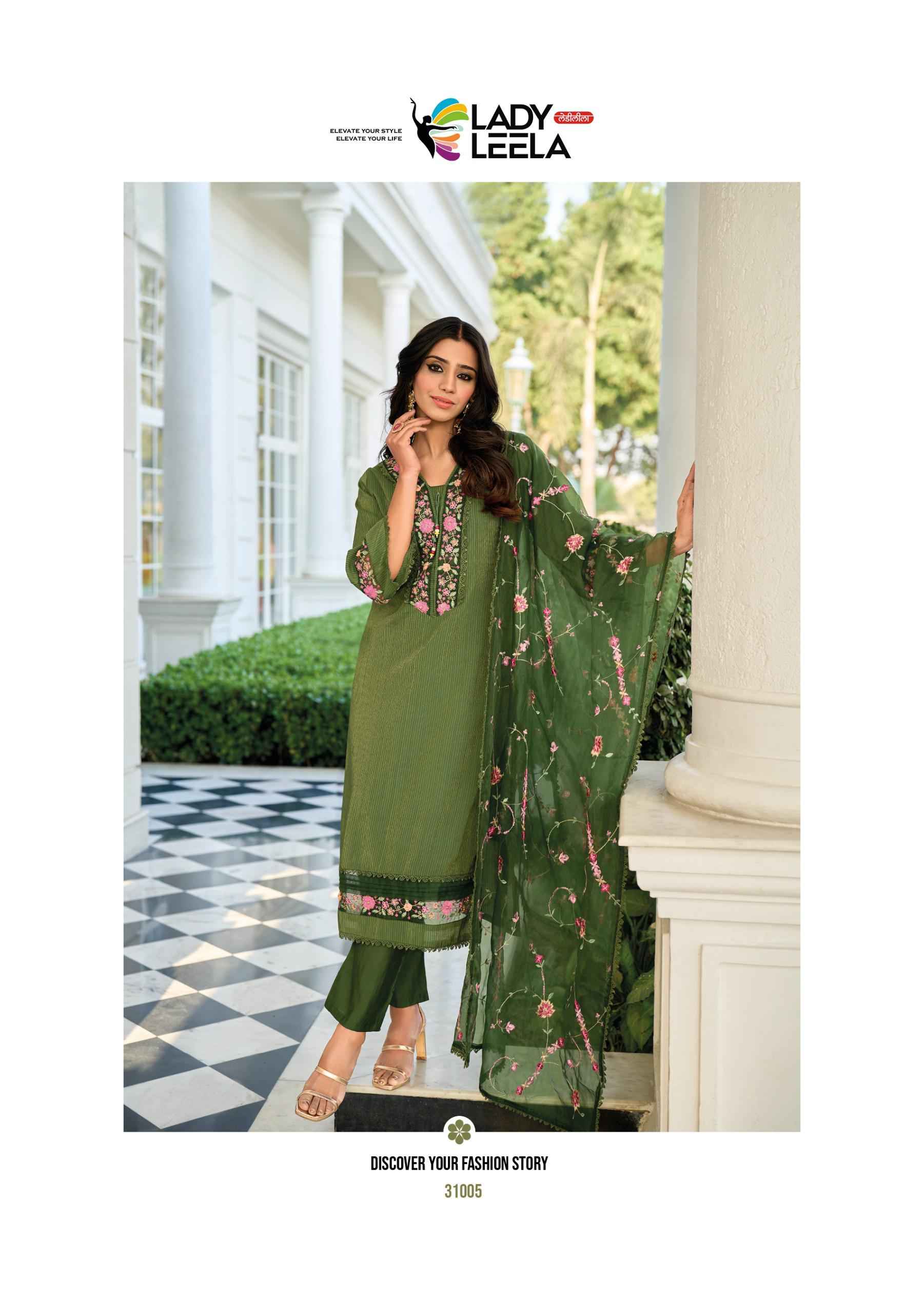 Lady Leela Aarfa Readymade Lawn Cotton Dress 6 pcs Catalogue