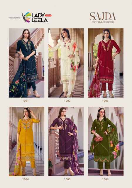 Lady Leela Sajda Viscouse Kurti Combo 6 pcs Catalogue