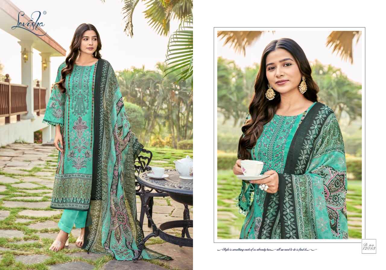 Levisha Naira Nx Vol 12 Cotton Dress Material 8 pcs Catalogue