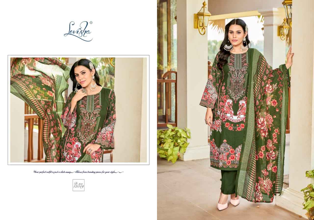 Levisha Naira Nx Vol 12 Cotton Dress Material 8 pcs Catalogue