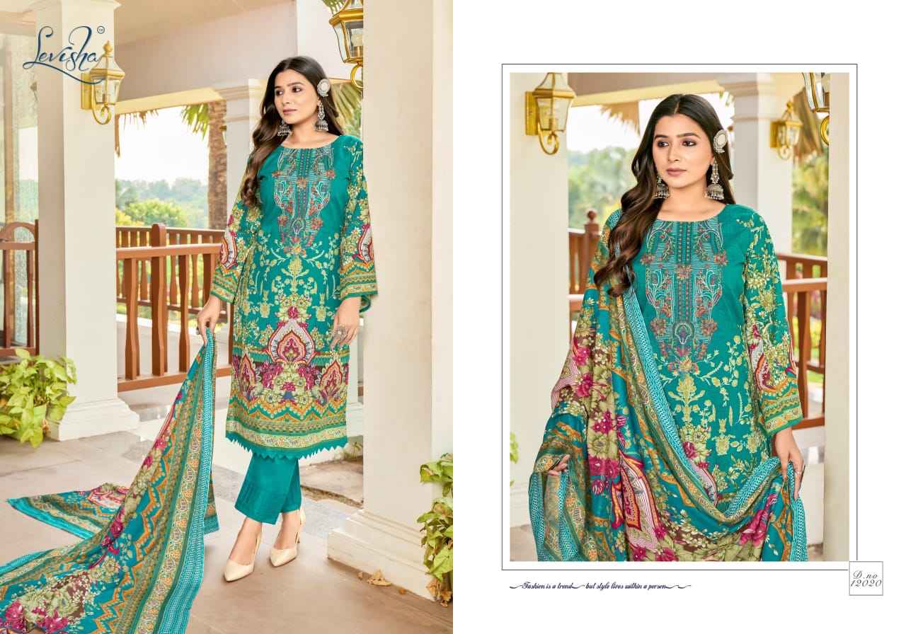 Levisha Naira Nx Vol 12 Cotton Dress Material 8 pcs Catalogue