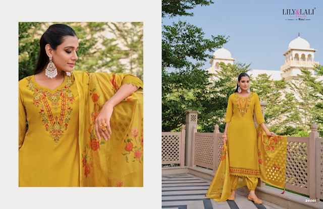 Lily & Lali Afghani 5 Silk Kurti Combo 6 pcs Catalogue