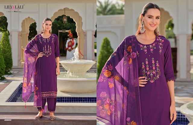 Lily & Lali Afghani 5 Silk Kurti Combo 6 pcs Catalogue
