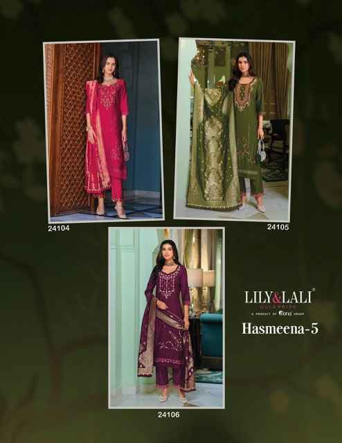 Lily & Lali Hasmeena Vol 5 Viscose Kurti Combo 6 pcs Catalogue
