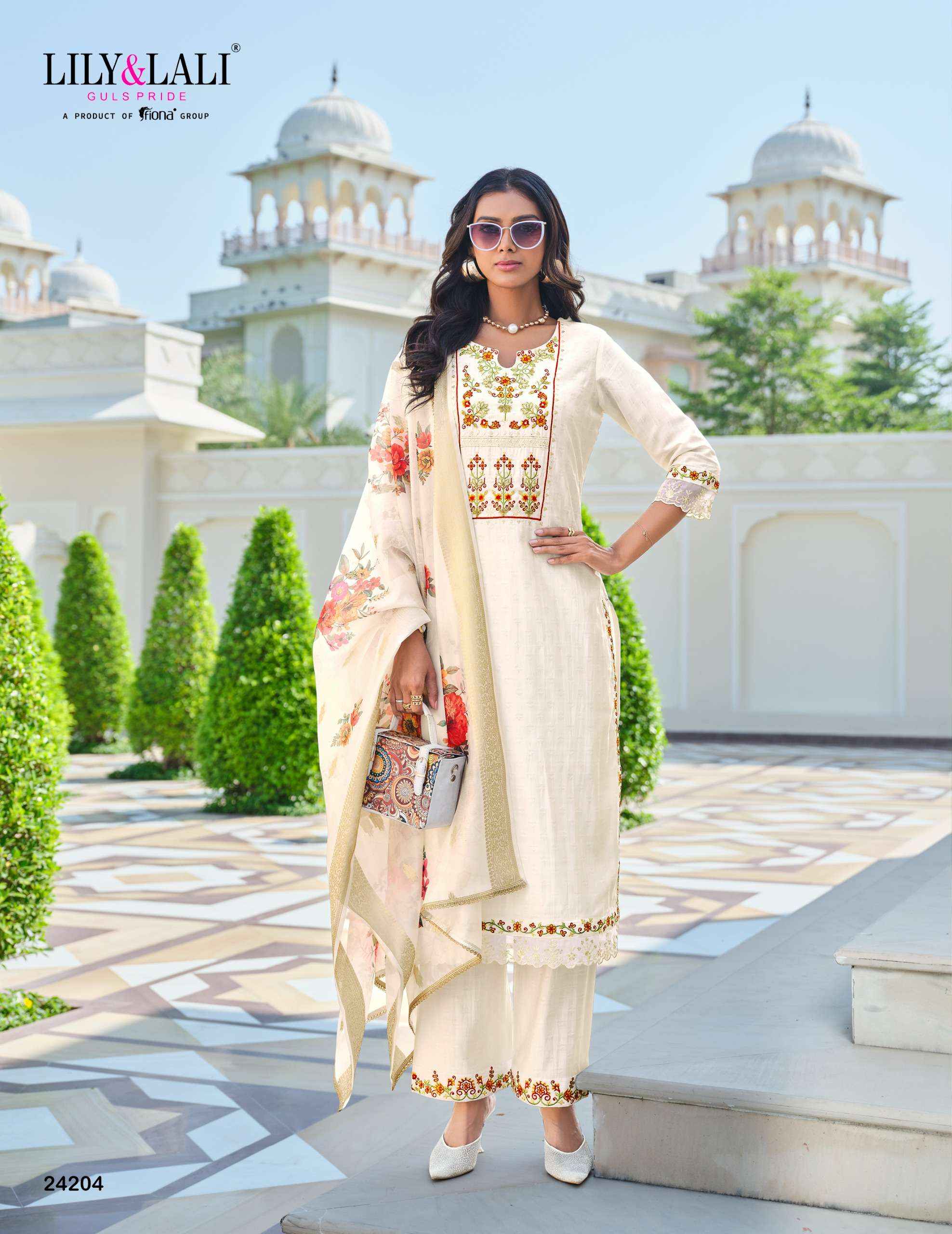 Lily & Lali Rubab Vol 2 Viscose Silk Kurti Combo 6 pcs Catalogue
