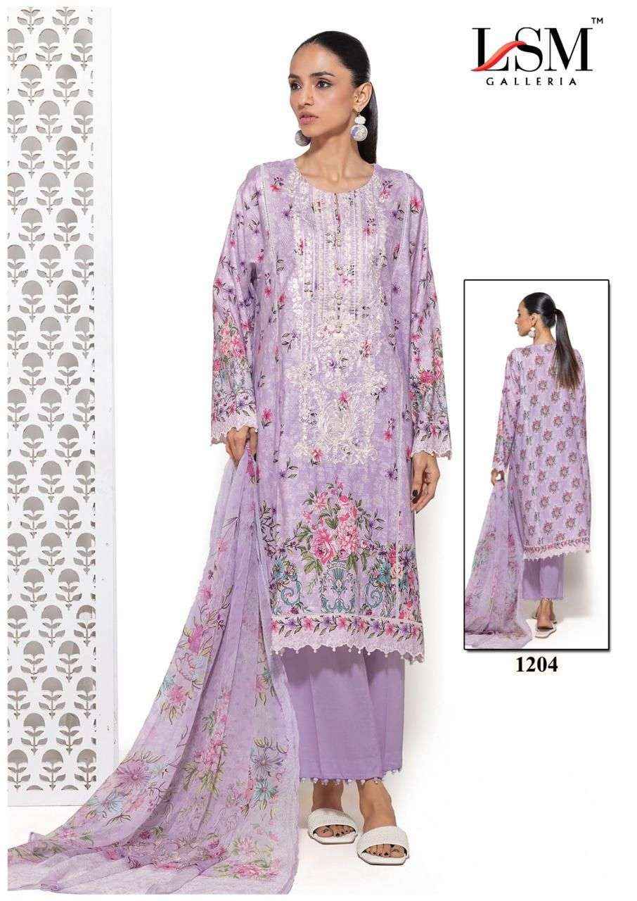 LSM Galleria Parian Dream Vol 12 Lawn Dress Material 6 pcs