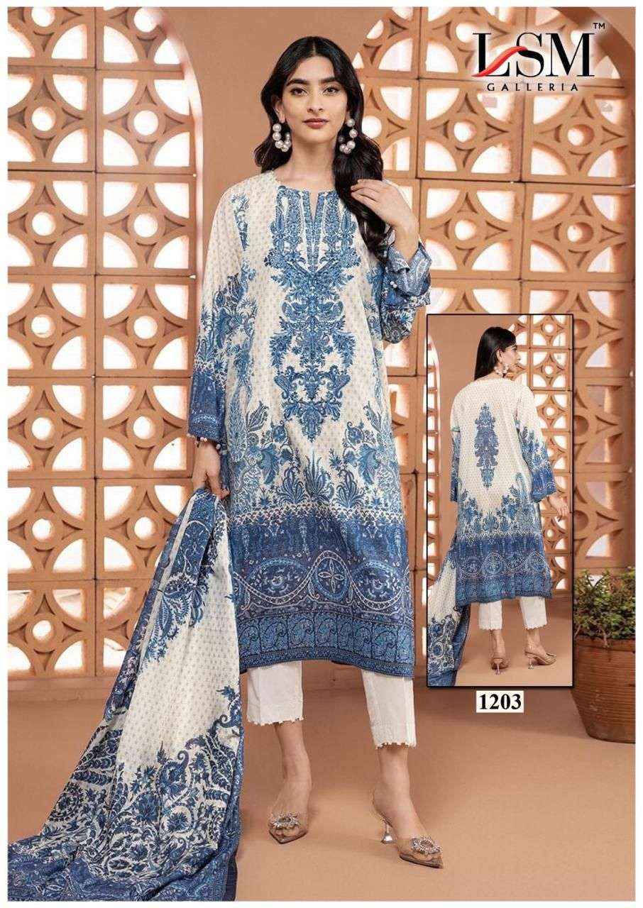 LSM Galleria Parian Dream Vol 12 Lawn Dress Material 6 pcs