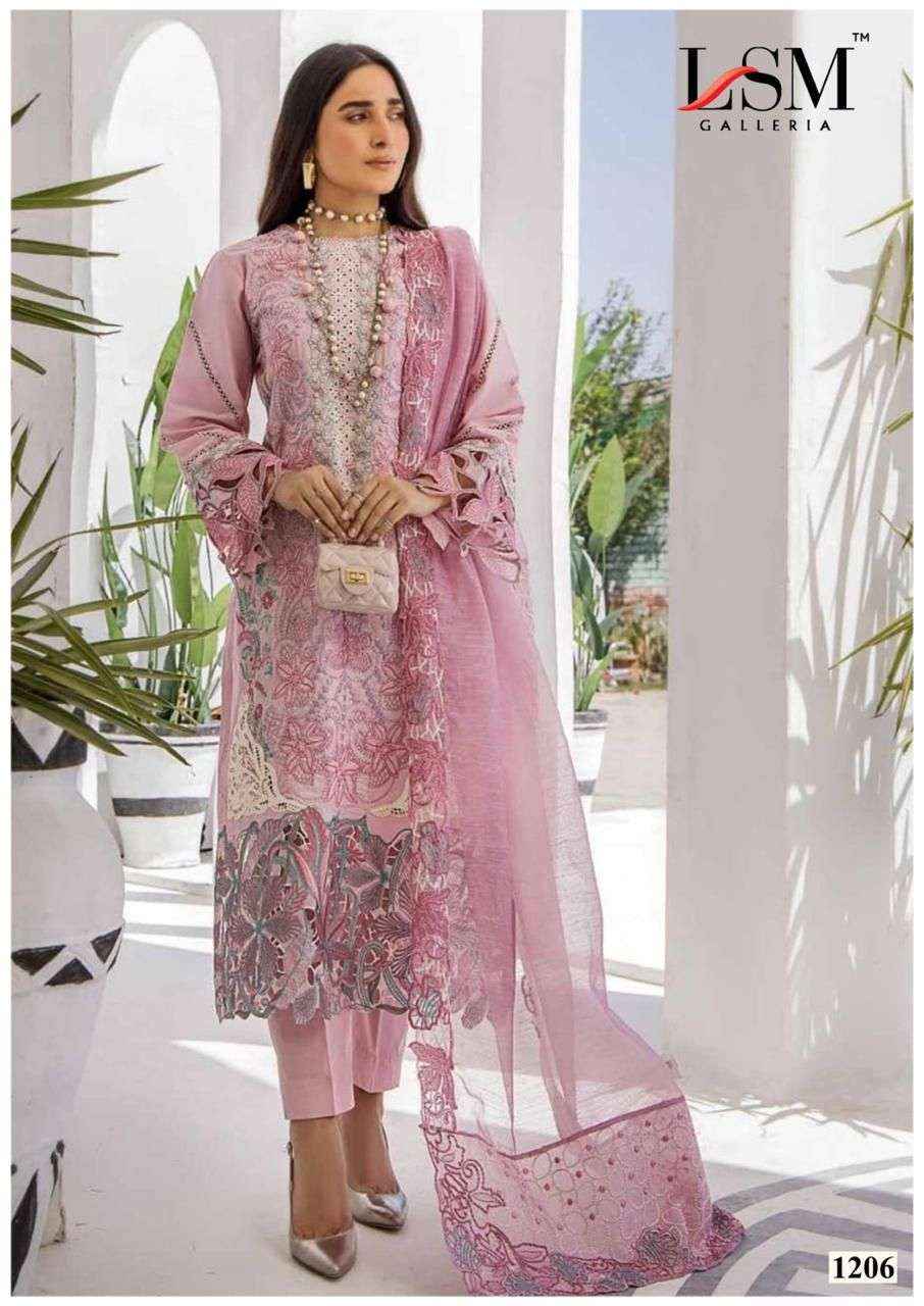 LSM Galleria Parian Dream Vol 12 Lawn Dress Material 6 pcs