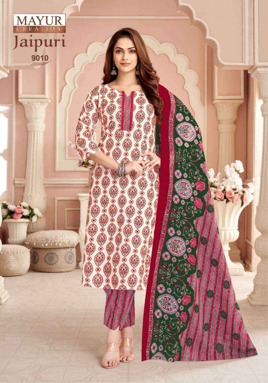 Mayur Creation Jaipuri Vol 9 Readymade Cotton Dress 10 pcs Catalogue