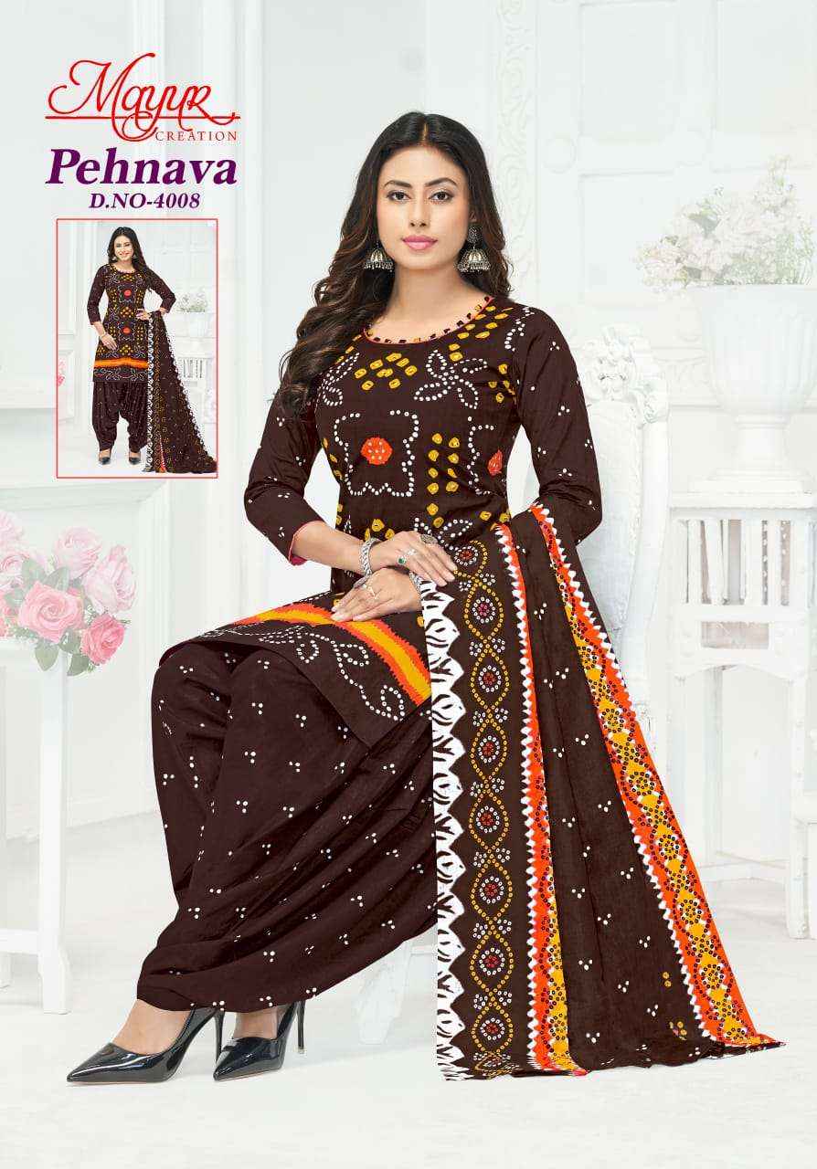 Mayur Creation Pehnava Vol 4 Cotton Dress Material 10 pcs Catalogue