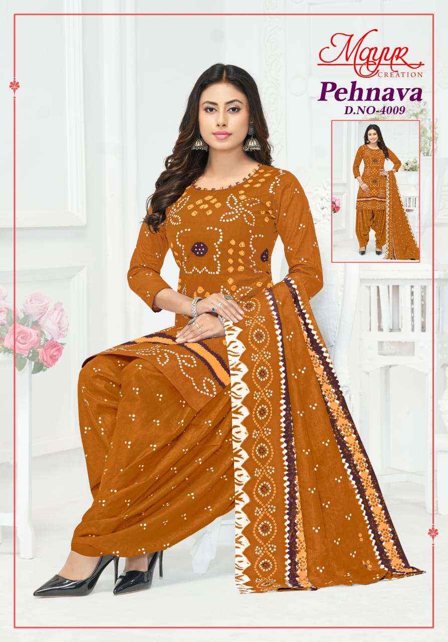 Mayur Creation Pehnava Vol 4 Cotton Dress Material 10 pcs Catalogue