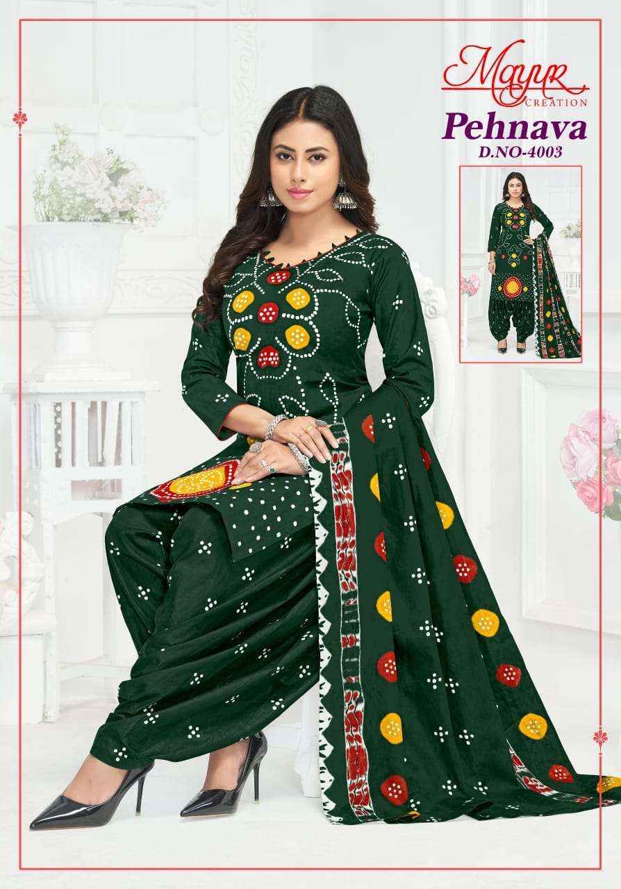 Mayur Creation Pehnava Vol 4 Cotton Dress Material 10 pcs Catalogue