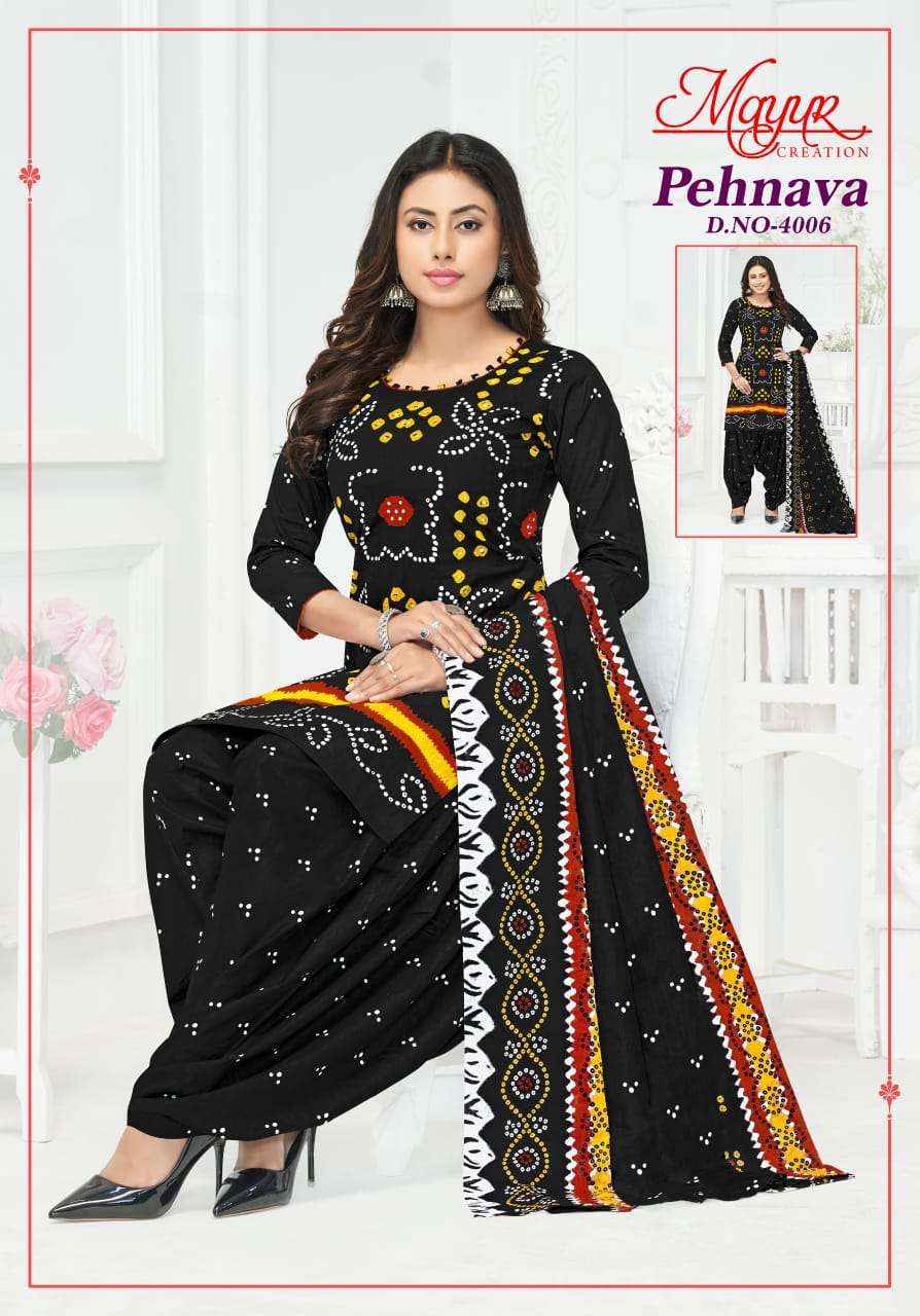 Mayur Creation Pehnava Vol 4 Cotton Dress Material 10 pcs Catalogue