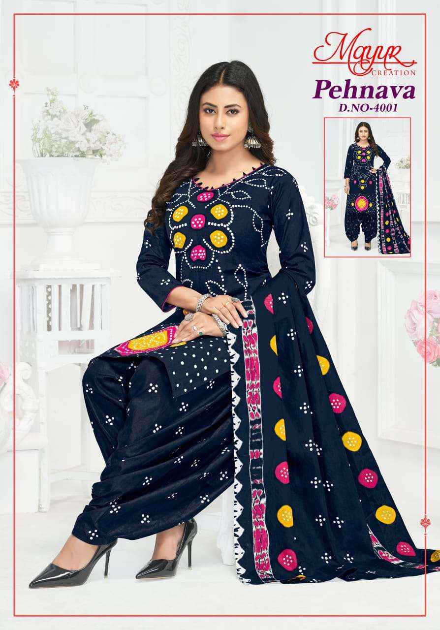Mayur Creation Pehnava Vol 4 Cotton Dress Material 10 pcs Catalogue