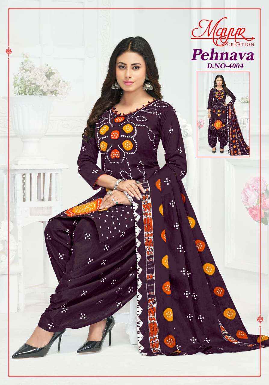 Mayur Creation Pehnava Vol 4 Cotton Dress Material 10 pcs Catalogue