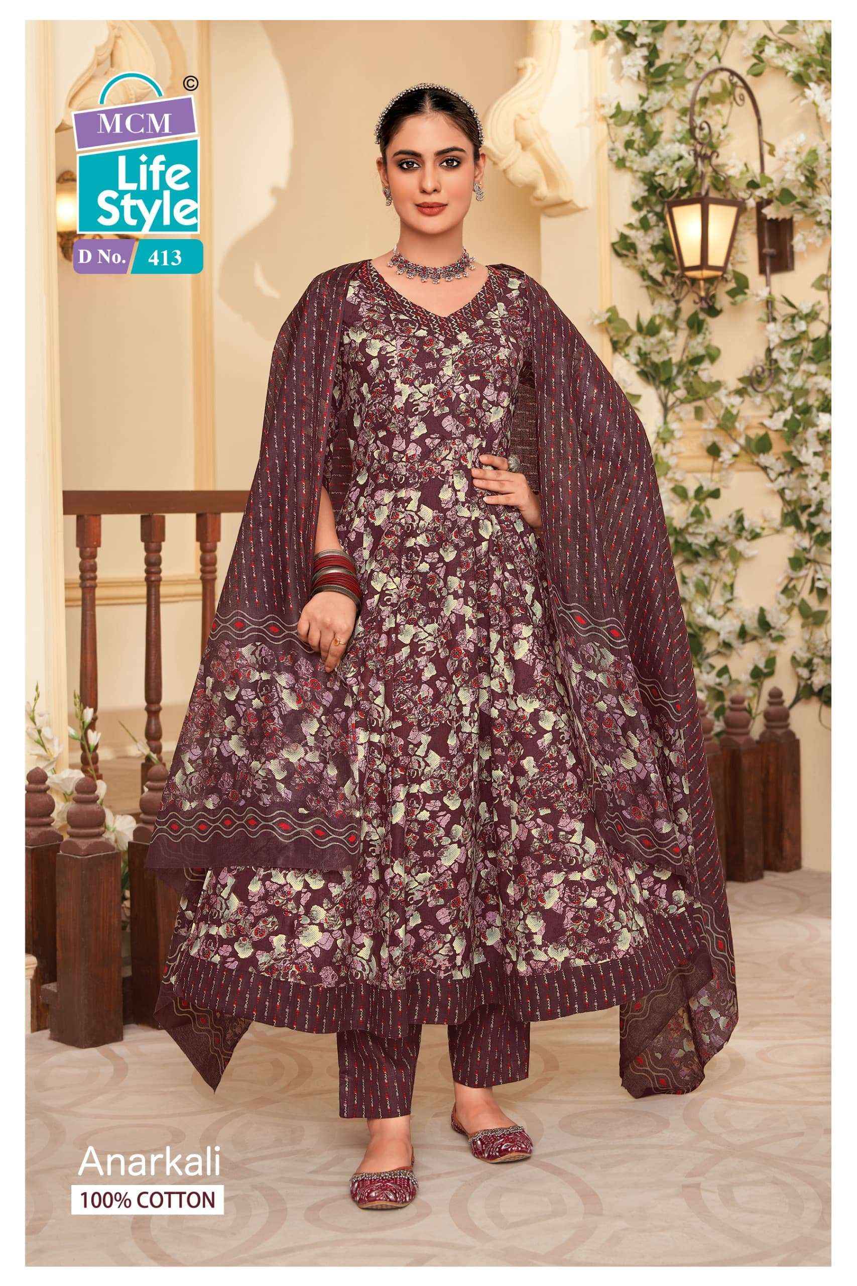 MCM Lifestyle Anarkali Vol 4 Cotton Kurti Combo 10 pcs Catalogue