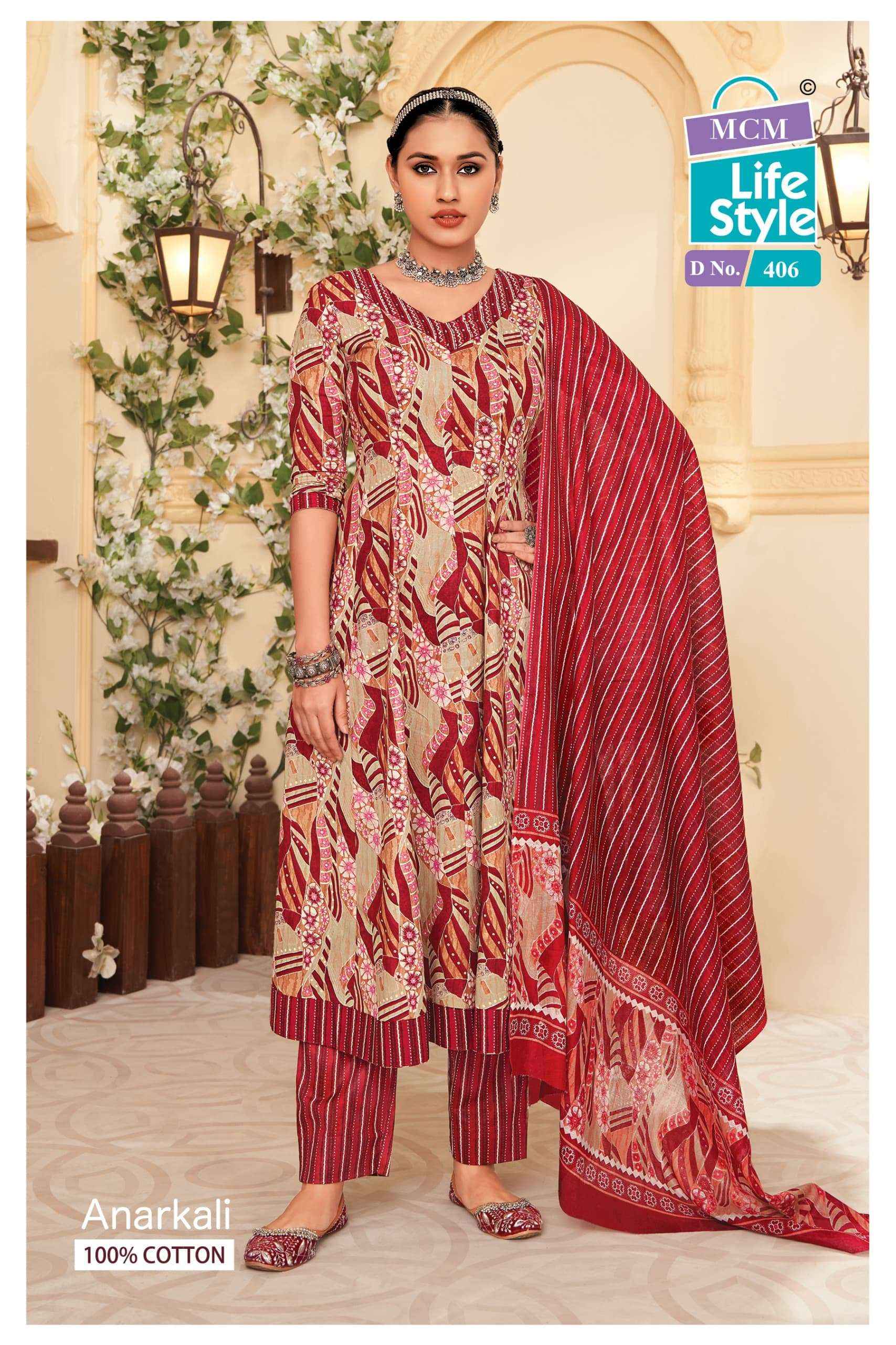 MCM Lifestyle Anarkali Vol 4 Cotton Kurti Combo 10 pcs Catalogue