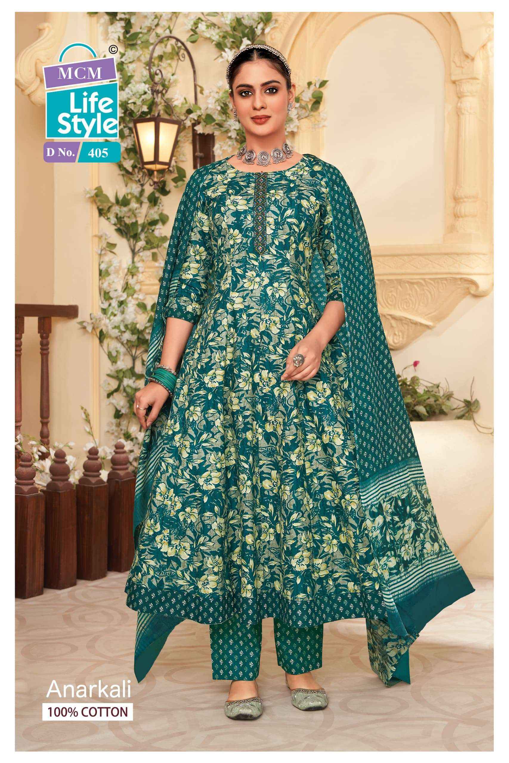 MCM Lifestyle Anarkali Vol 4 Cotton Kurti Combo 10 pcs Catalogue