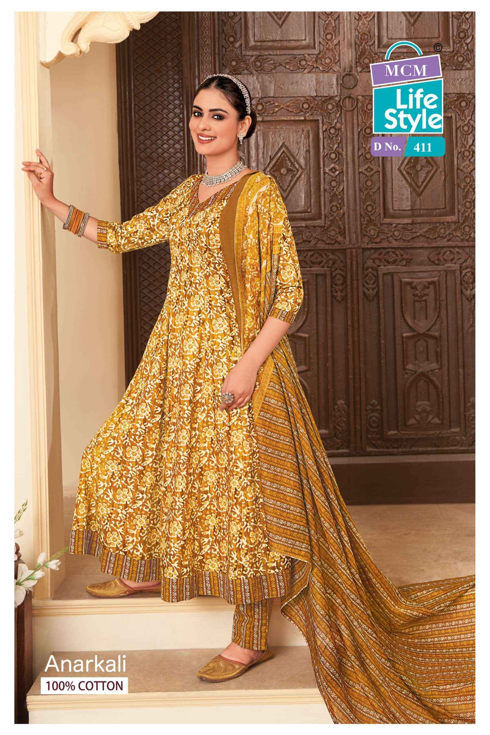 MCM Lifestyle Anarkali Vol 4 Cotton Kurti Combo 10 pcs Catalogue