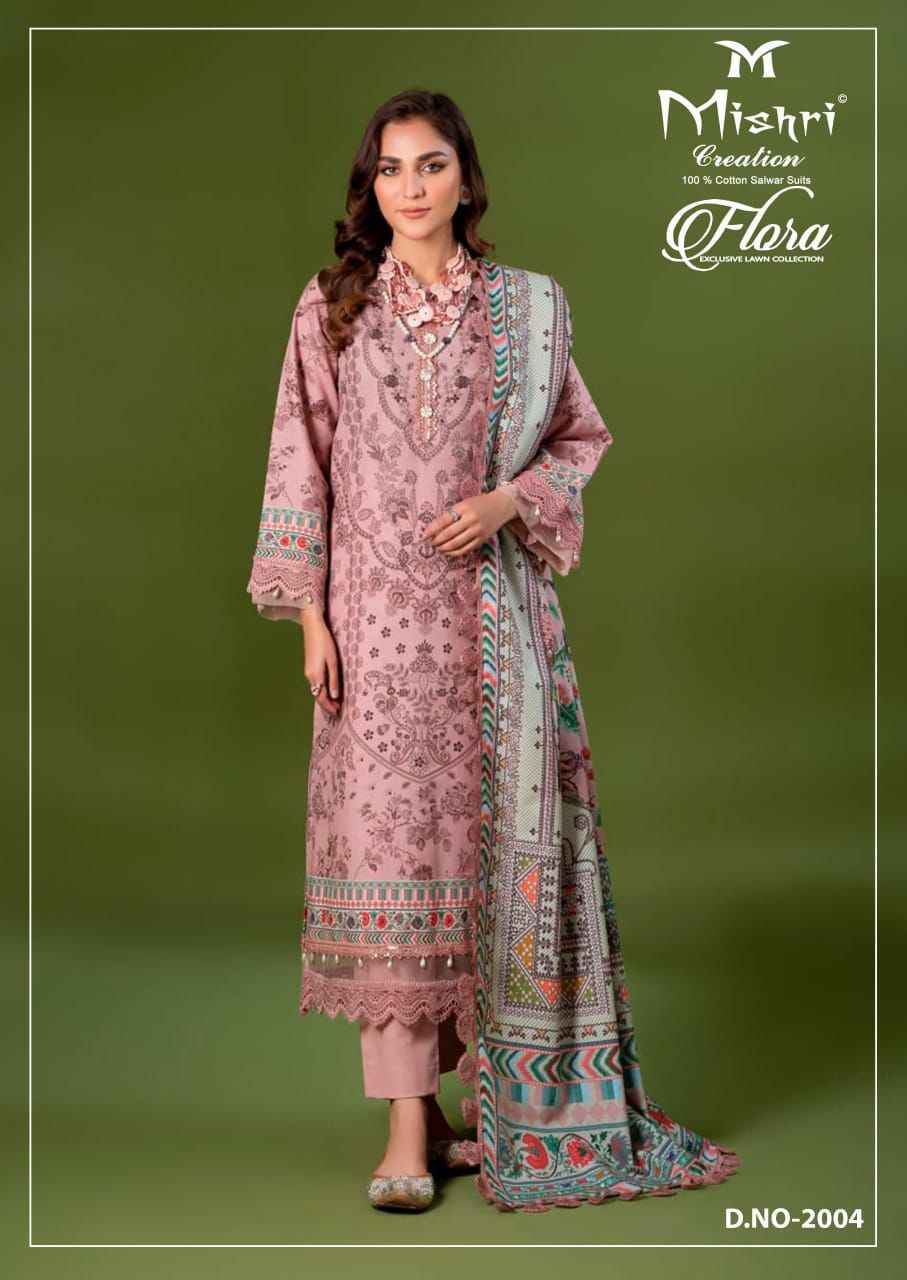 Mishri Creation Flora Vol 2 Lawn Cotton Dress Material 6 pcs Catalogue