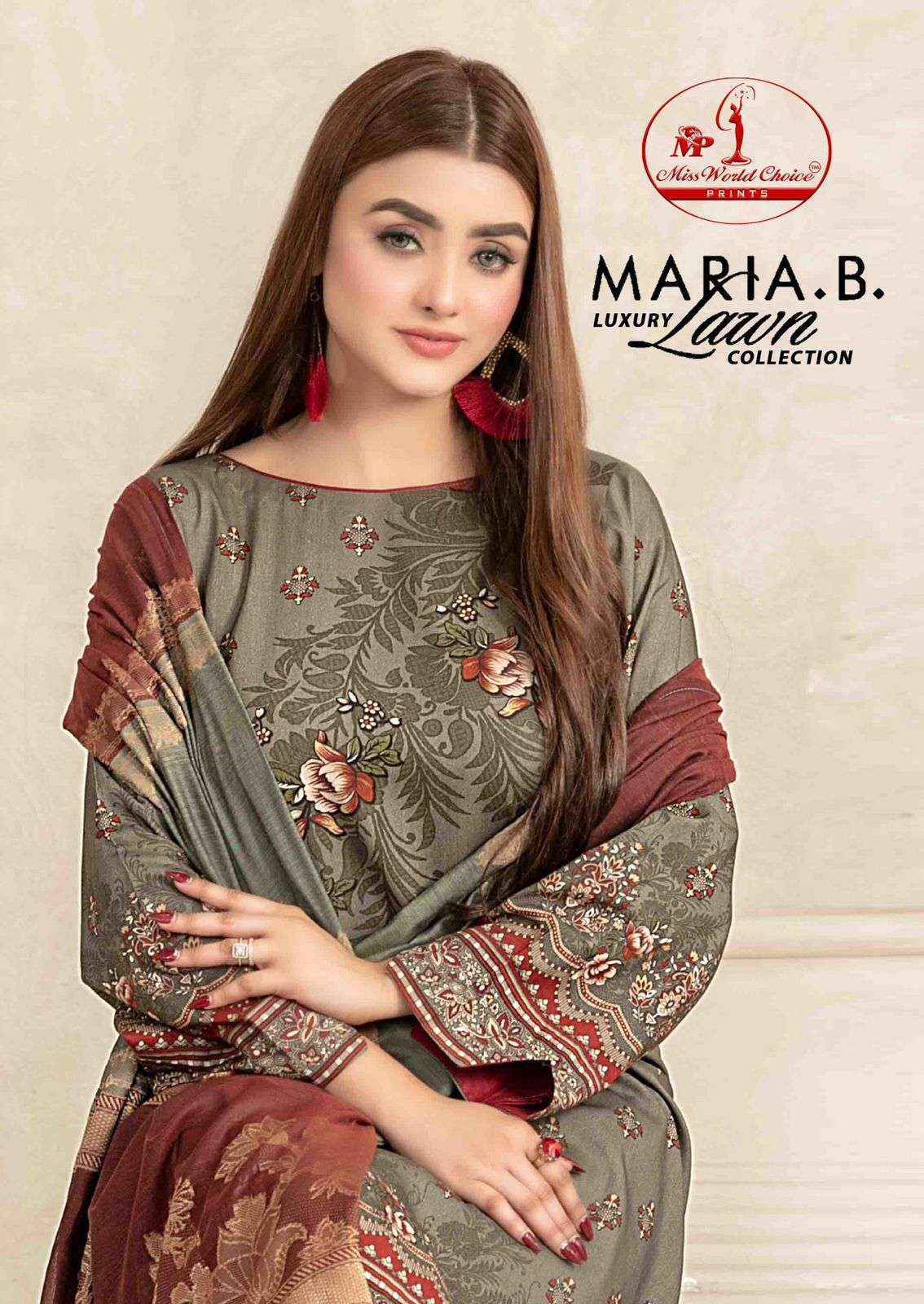 Miss World Choice Maria B Vol 1 Cotton Dress Material 6 pcs Catalogue