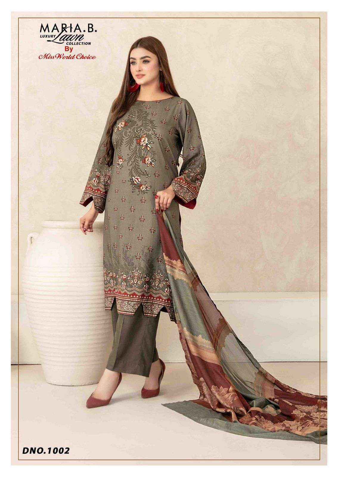 Miss World Choice Maria B Vol 1 Cotton Dress Material 6 pcs Catalogue
