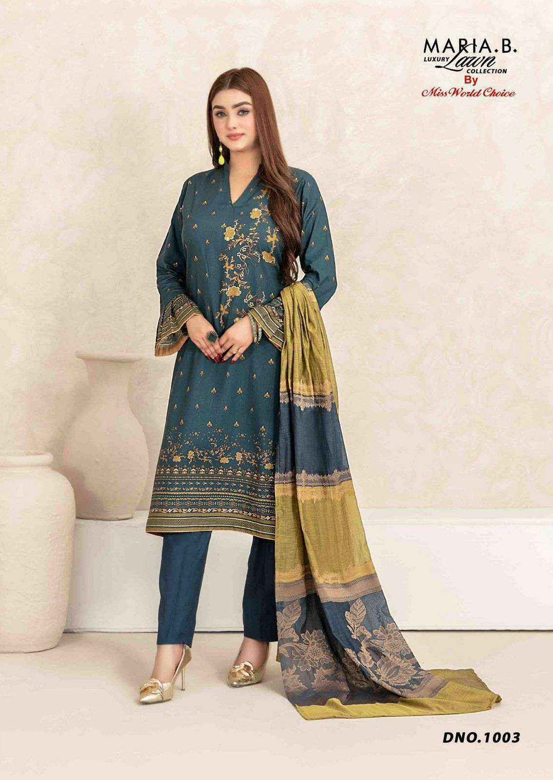 Miss World Choice Maria B Vol 1 Cotton Dress Material 6 pcs Catalogue
