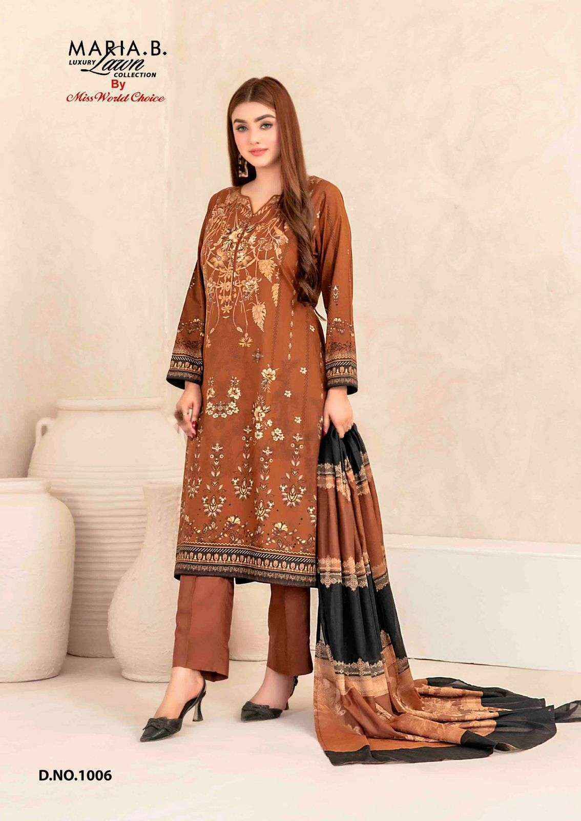 Miss World Choice Maria B Vol 1 Cotton Dress Material 6 pcs Catalogue