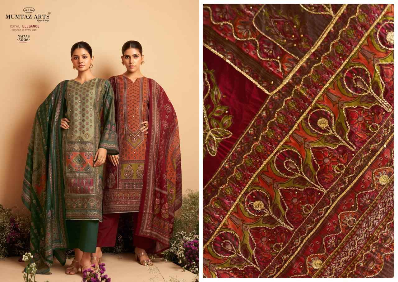 Mumtaz Arts Nayaab Vol 3 Viscose Dress Material 6 pcs Catalogue