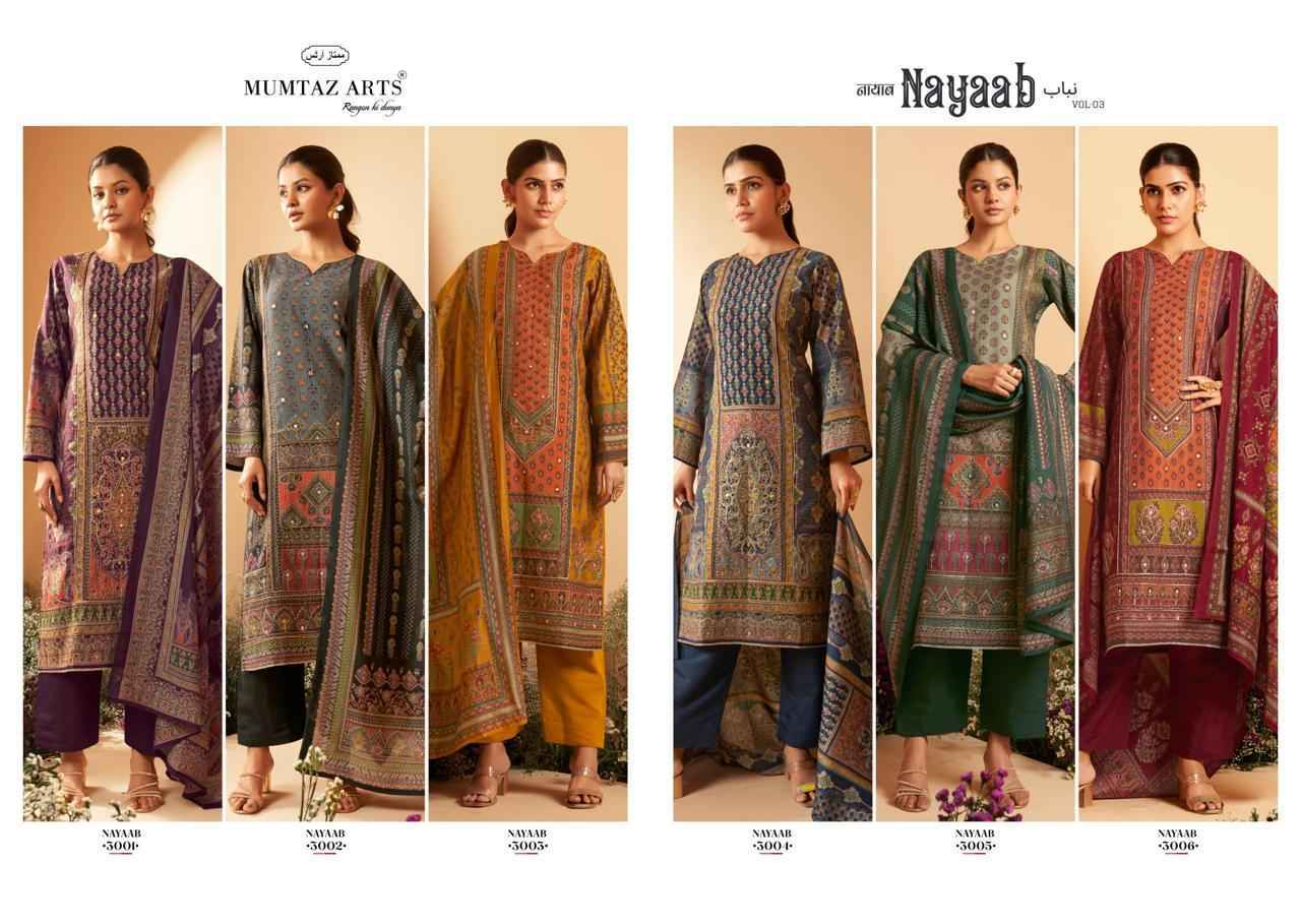 Mumtaz Arts Nayaab Vol 3 Viscose Dress Material 6 pcs Catalogue