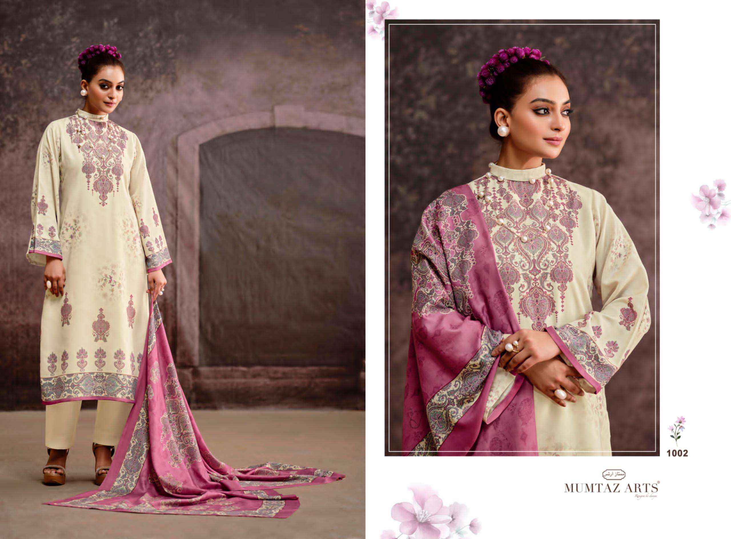 Mumtaz Arts Silsila Pashmina Dress Material 5 pcs Catalogue