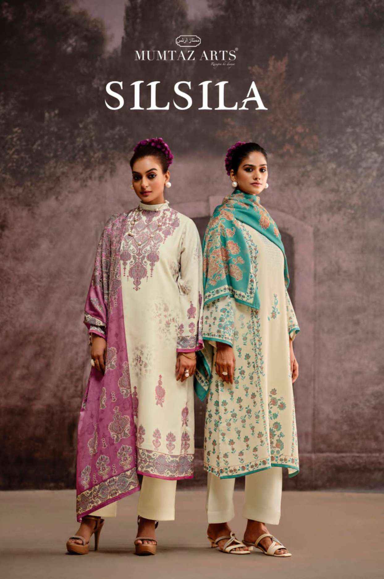 Mumtaz Arts Silsila Pashmina Dress Material 5 pcs Catalogue