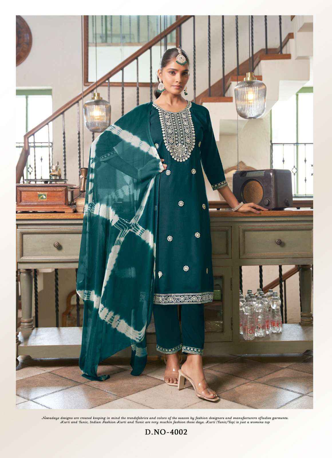 Mystic 9 Karachi Vol 4 Rayon Kurti Combo 8 pcs Catalogue
