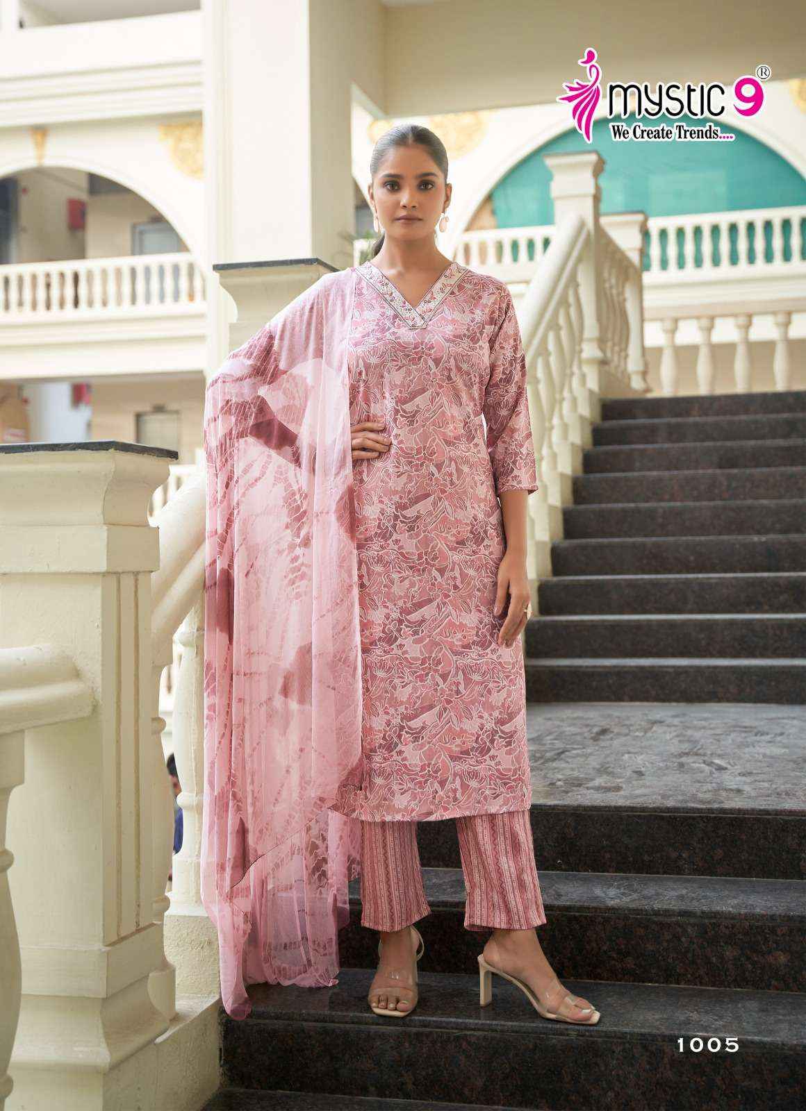 Mystic 9 Padma Vol 1 Bamboo Foil Kurti Combo 8 pcs Catalogue