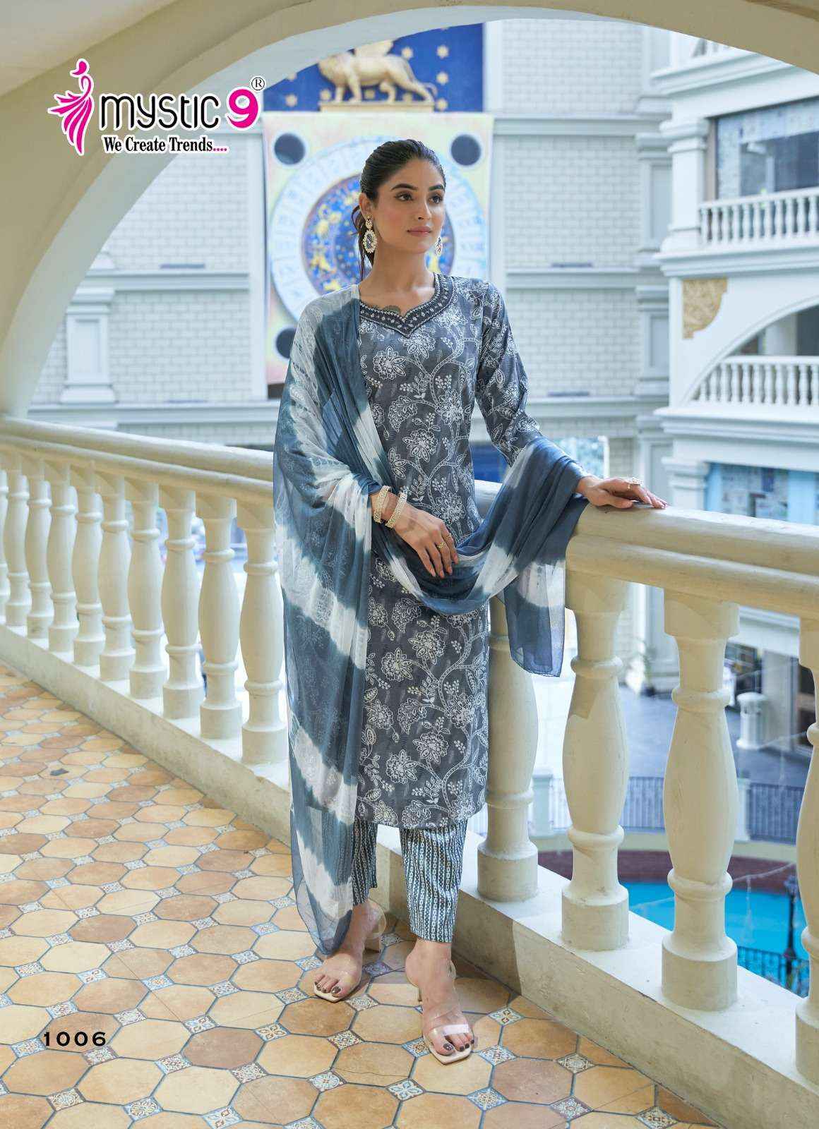 Mystic 9 Padma Vol 1 Bamboo Foil Kurti Combo 8 pcs Catalogue