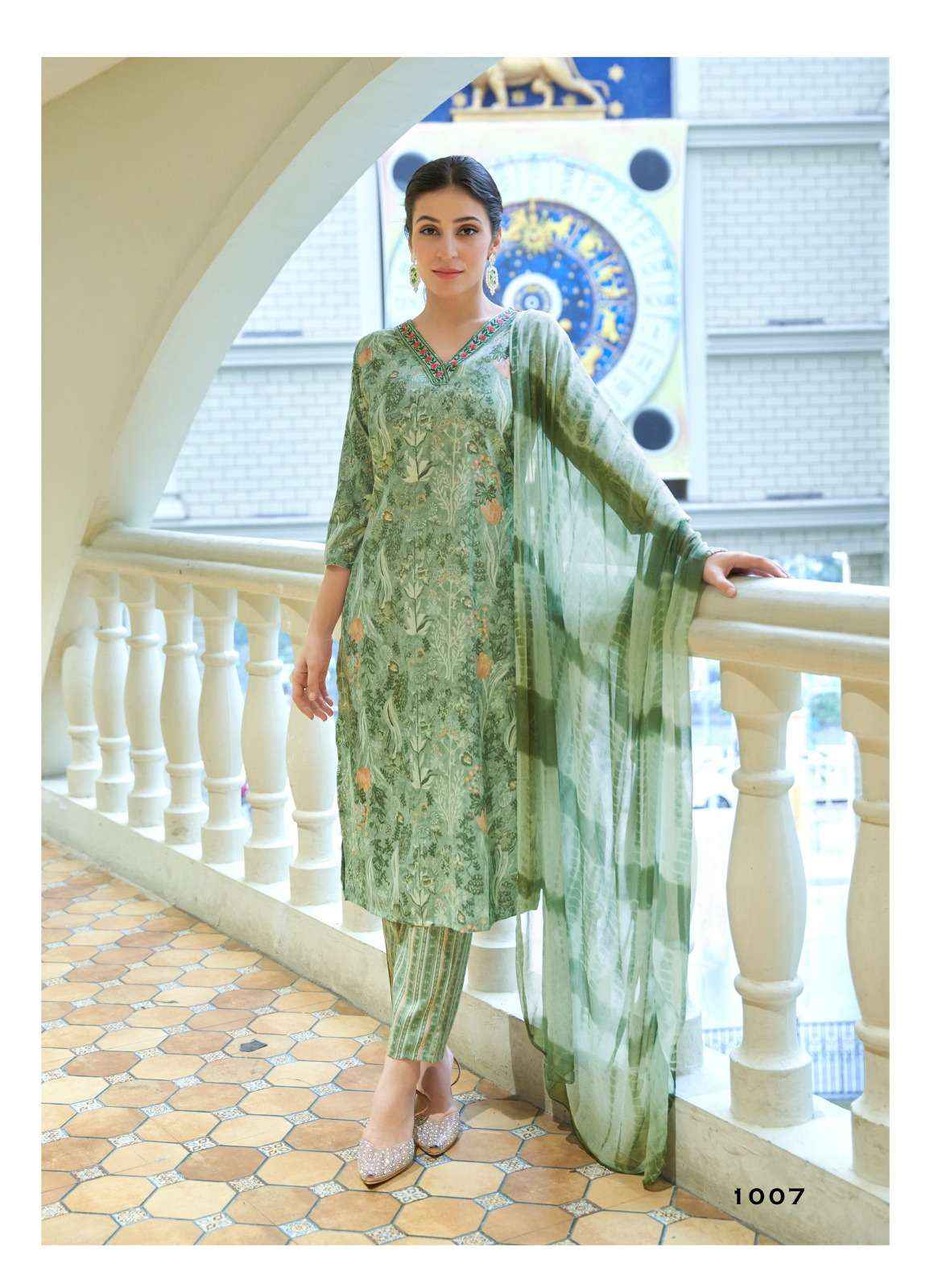 Mystic 9 Padma Vol 1 Bamboo Foil Kurti Combo 8 pcs Catalogue