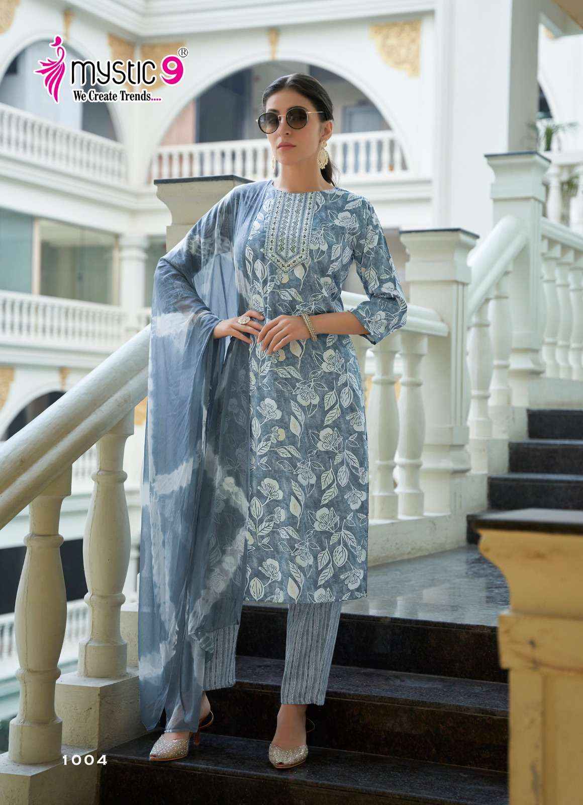 Mystic 9 Padma Vol 1 Bamboo Foil Kurti Combo 8 pcs Catalogue