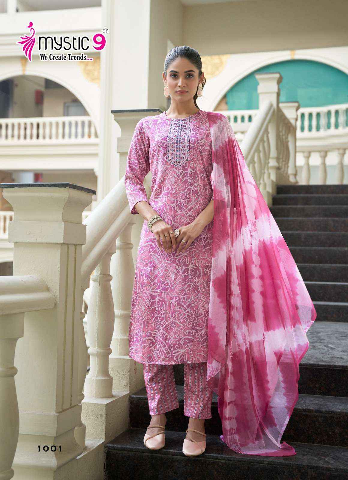 Mystic 9 Padma Vol 1 Bamboo Foil Kurti Combo 8 pcs Catalogue