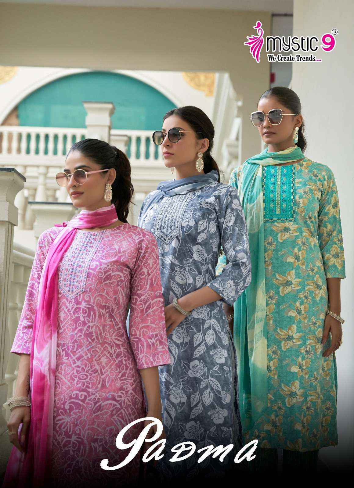 Mystic 9 Padma Vol 1 Bamboo Foil Kurti Combo 8 pcs Catalogue