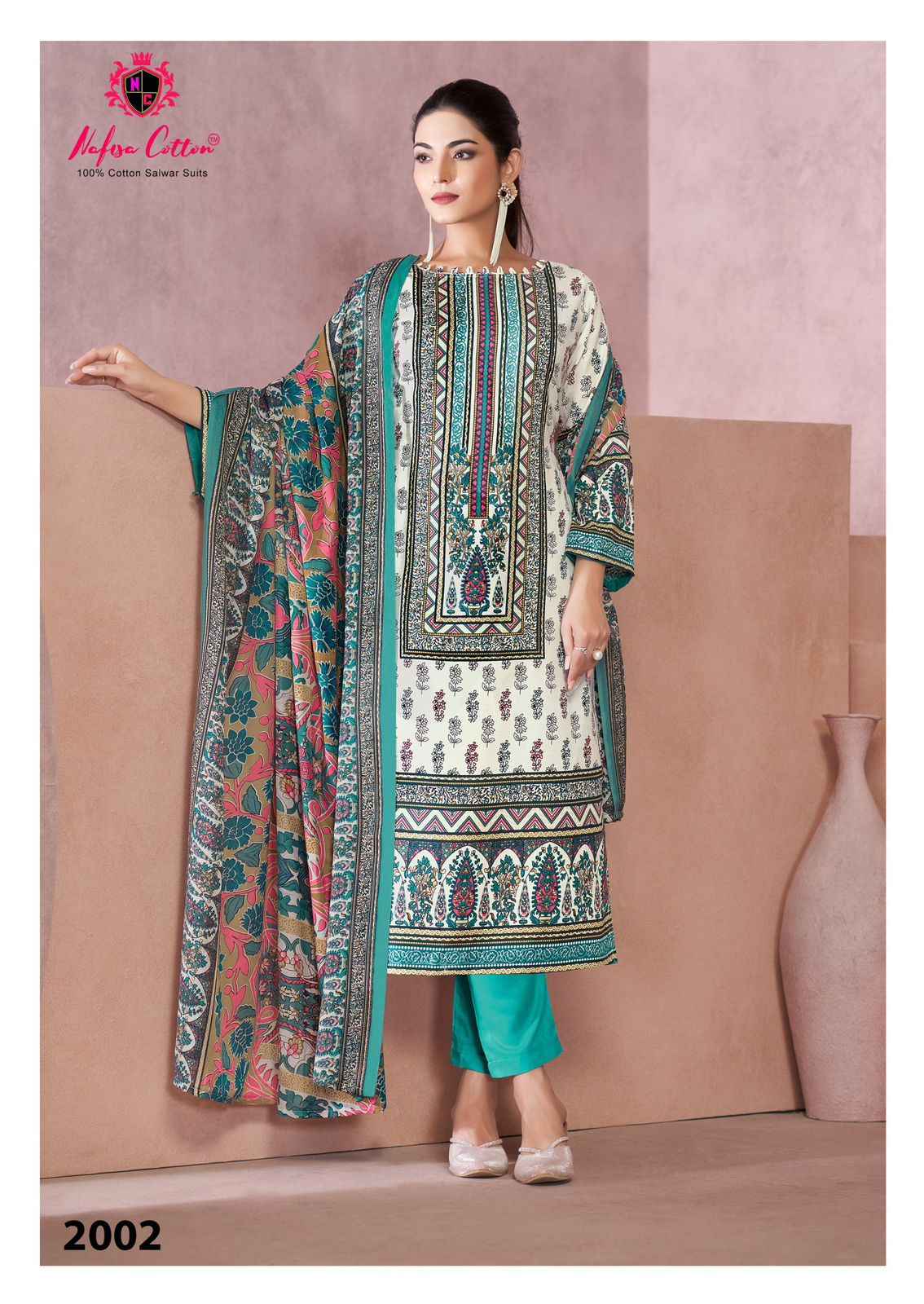 Nafisa Cotton Saniya Karachi Suits Vol 2 Cotton Dress Material 6 pcs Catalogue