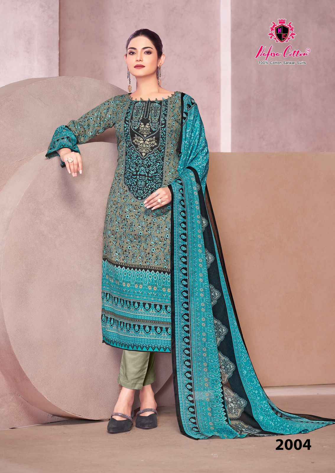 Nafisa Cotton Saniya Karachi Suits Vol 2 Cotton Dress Material 6 pcs Catalogue