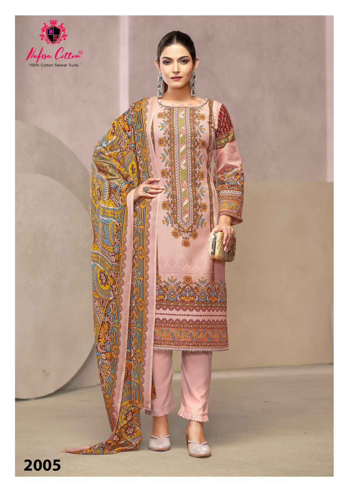 Nafisa Cotton Saniya Karachi Suits Vol 2 Cotton Dress Material 6 pcs Catalogue