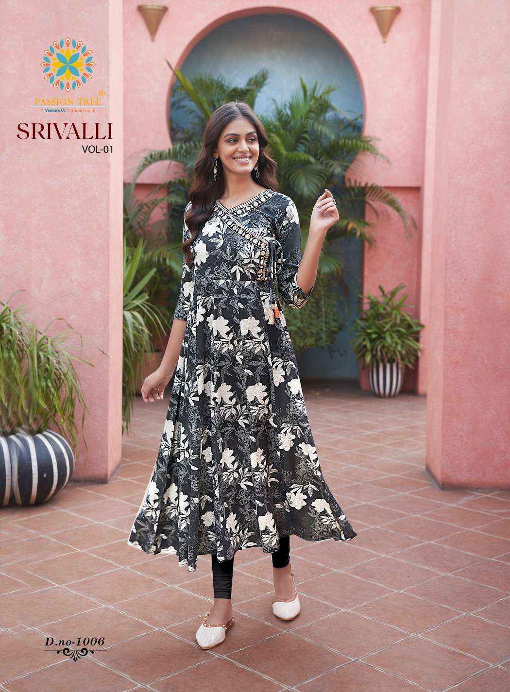 Passion Tree Srivalli Vol 1 Rayon  Gown 8 pcs Catalogue
