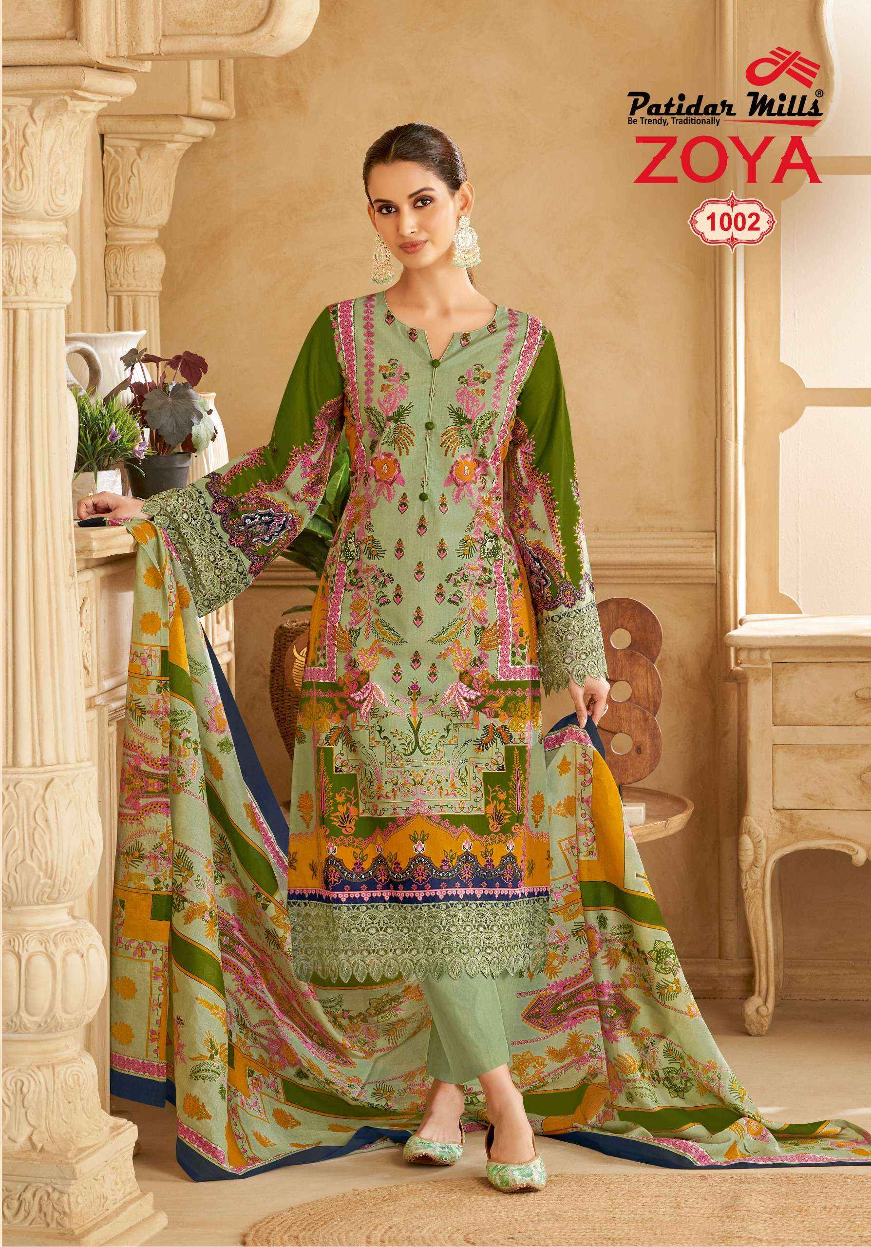 Patidar Mills Zoya Vol 1 Cotton Dress Material 8 pcs Catalogue