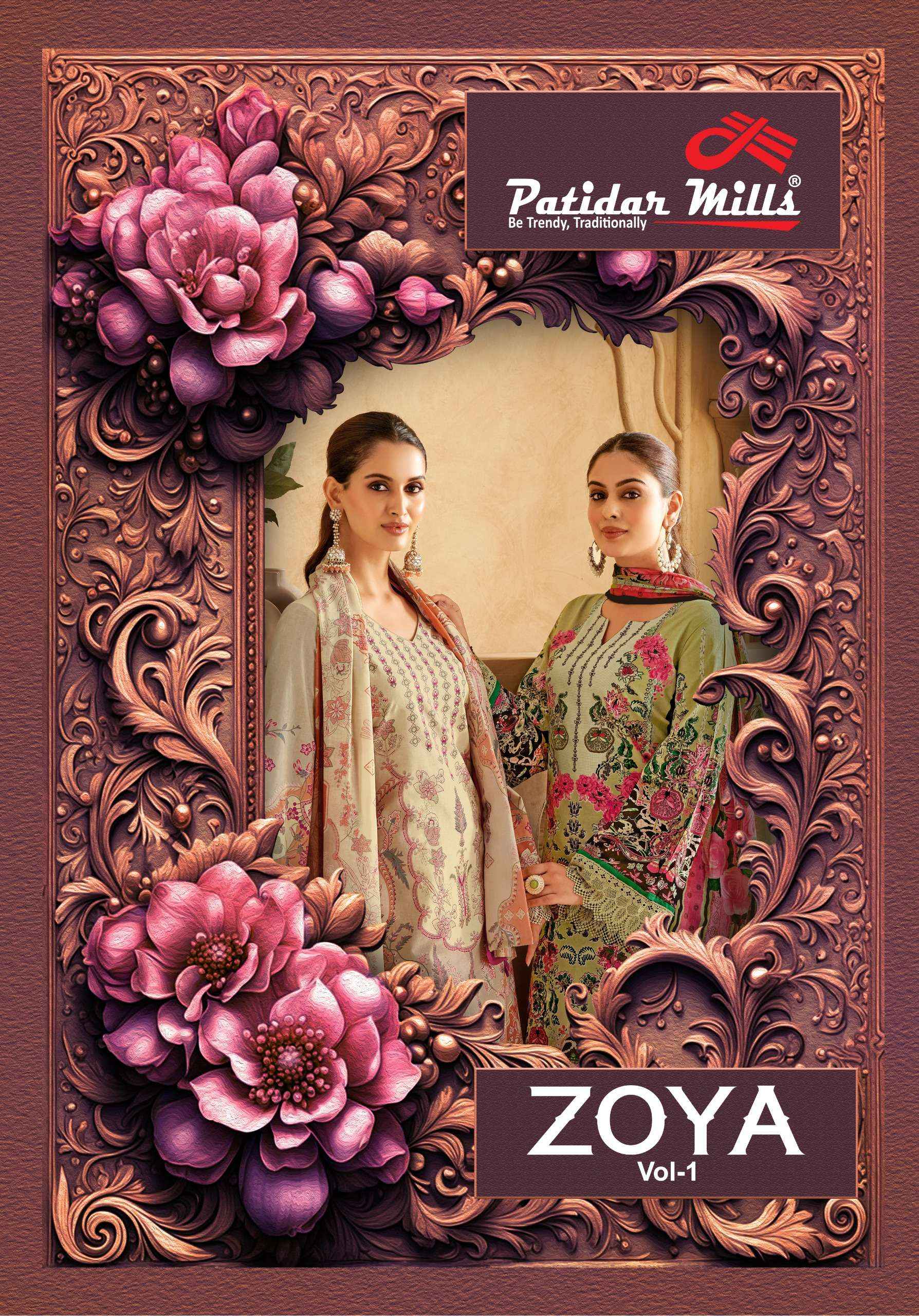 Patidar Mills Zoya Vol 1 Cotton Dress Material 8 pcs Catalogue